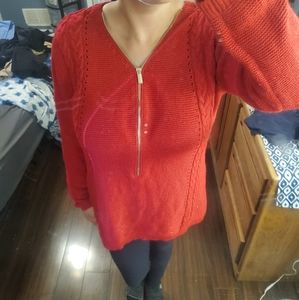 ⭐NY&Co⭐ Red w/Gold zipper